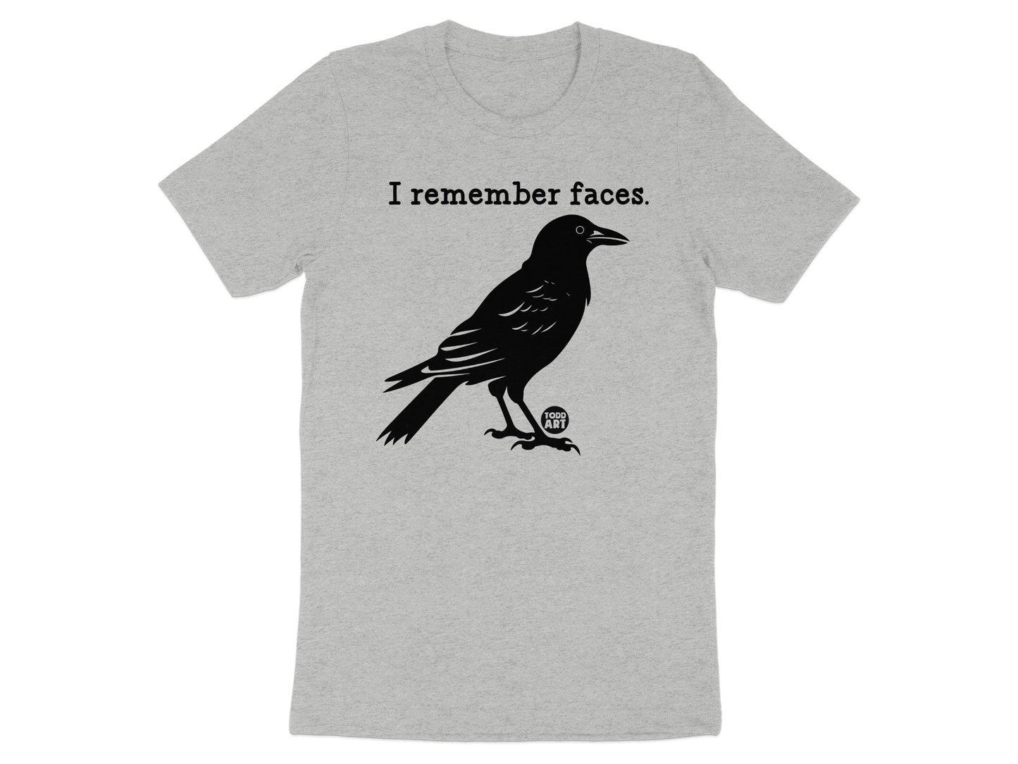I Remember Faces Raven Graphic T-Shirt product type