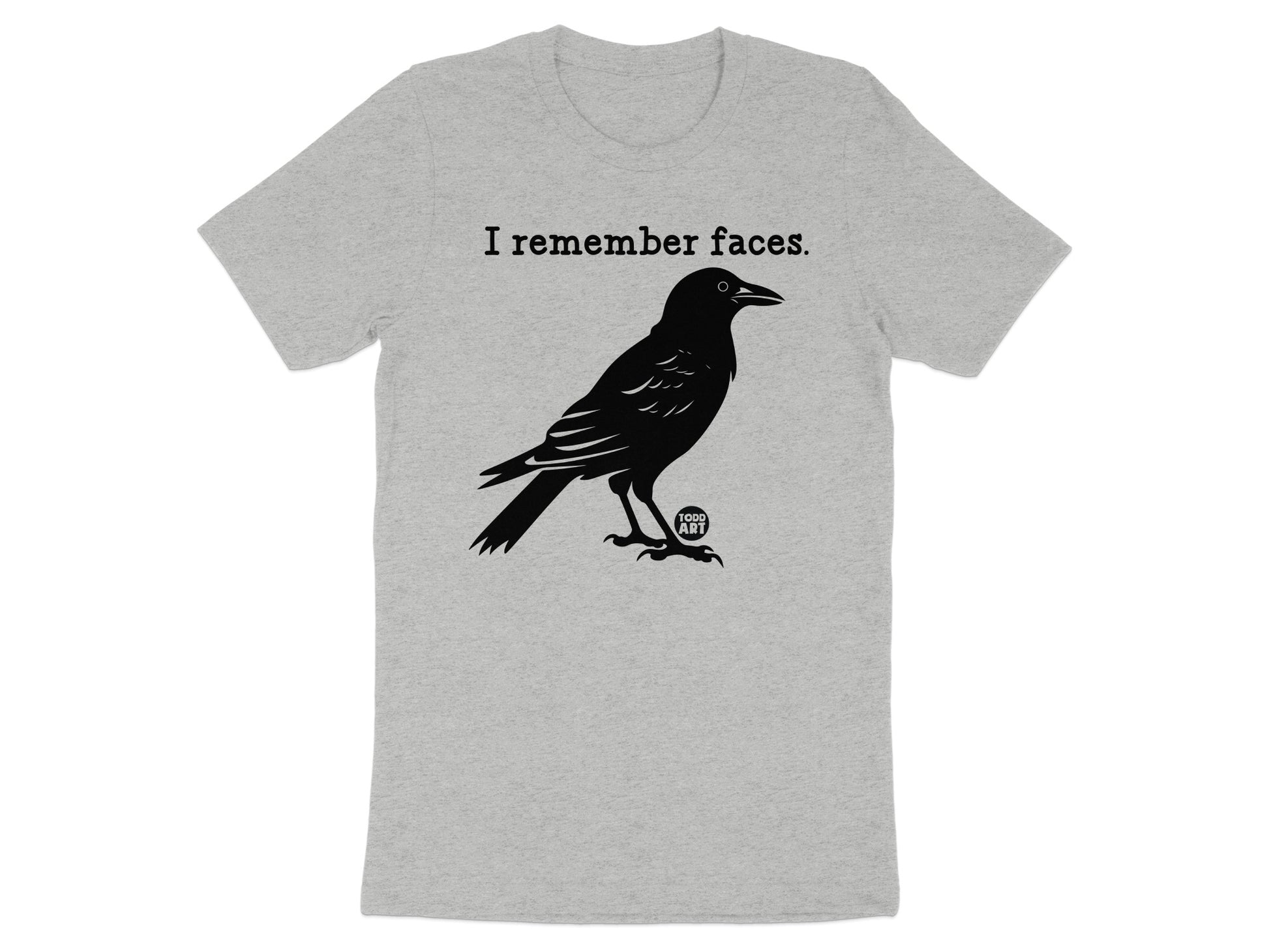 I Remember Faces Raven Graphic T-Shirt product type