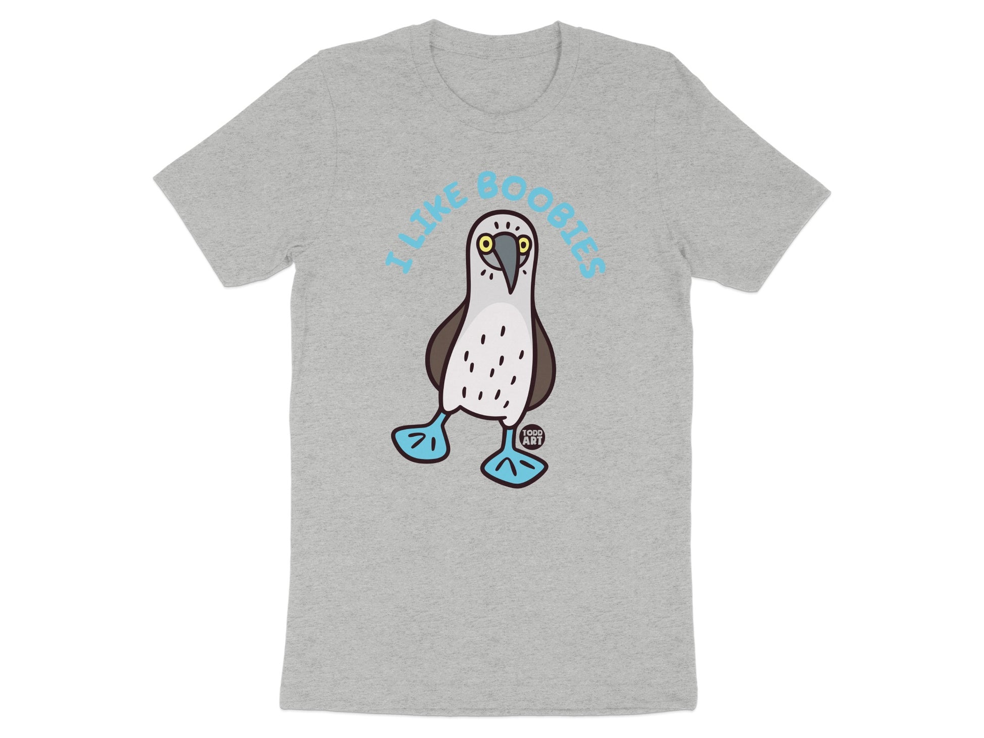 Humorous I Like Boobies Cartoon Bird Graphic Shirt product