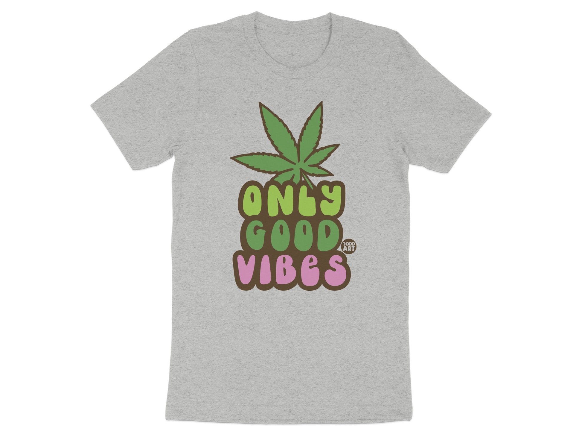 Only Good Vibes Leaf Retro T-Shirt product