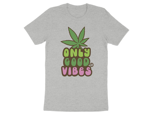 Only Good Vibes Leaf Retro T-Shirt product