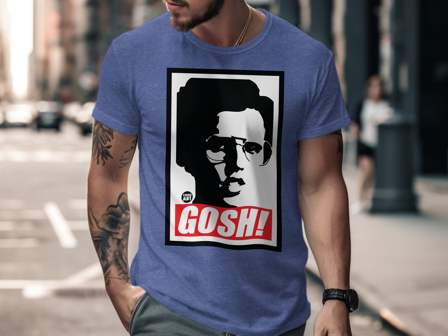 GOSH Graphic T-Shirt Featuring Iconic Pop Art Design