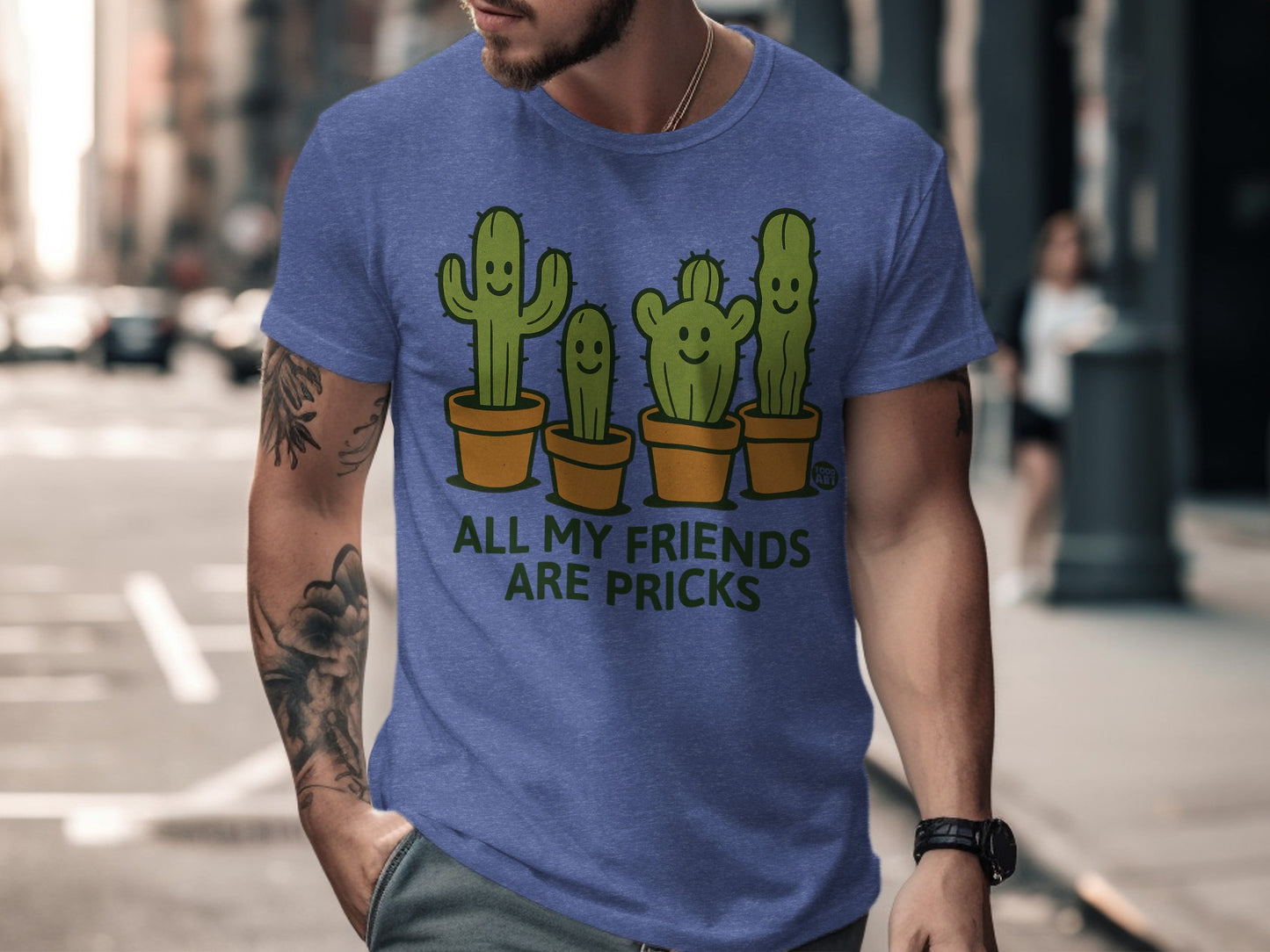 All My Friends Are Pricks Cactus Graphic Shirt product