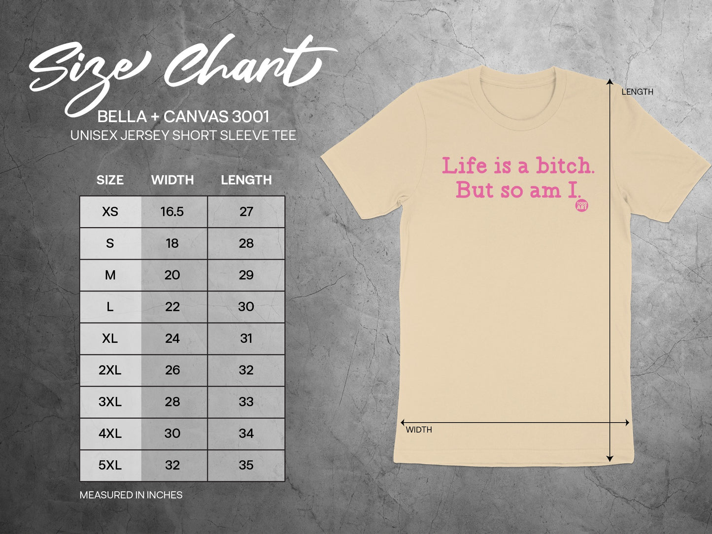 Life is a bitch but so am I unisex jersey short sleeve tee product