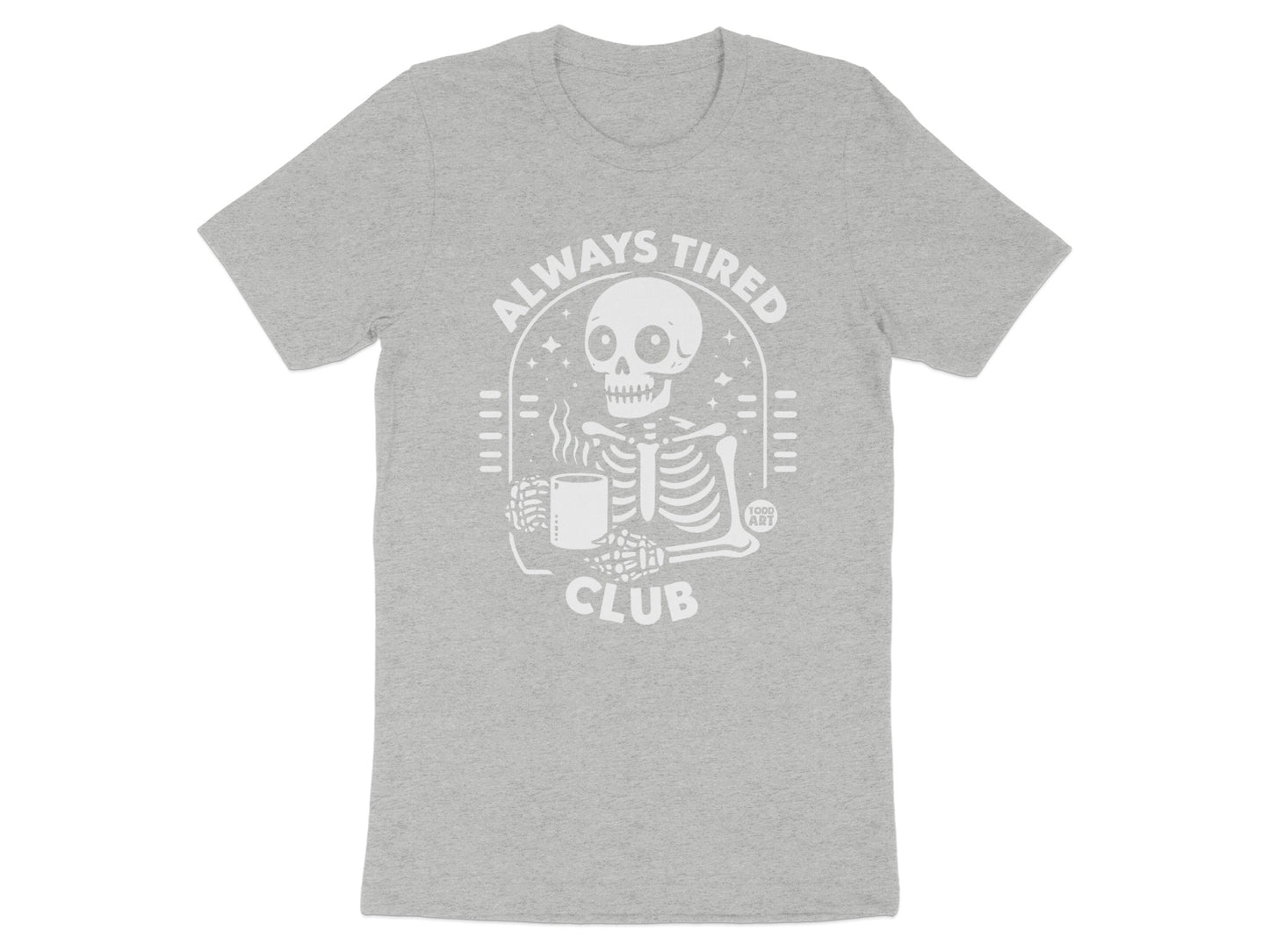 Always Tired Club Skeleton Graphic Tee product