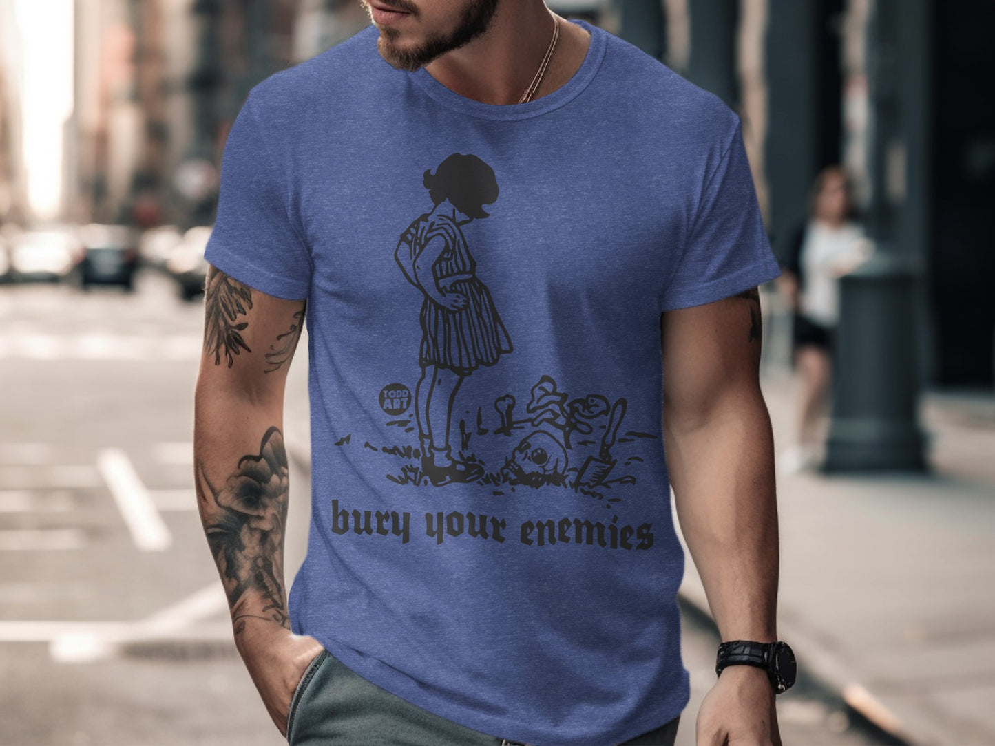 Bury Your Enemies Unique Graphic Print Shirt product