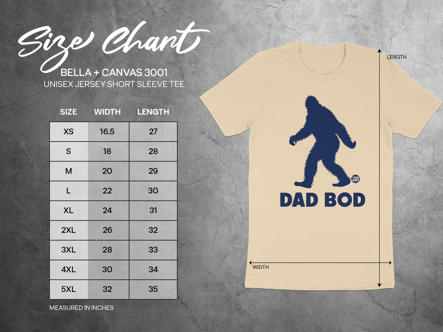 Dad Bod Graphic Tee Unisex Jersey Short Sleeve product