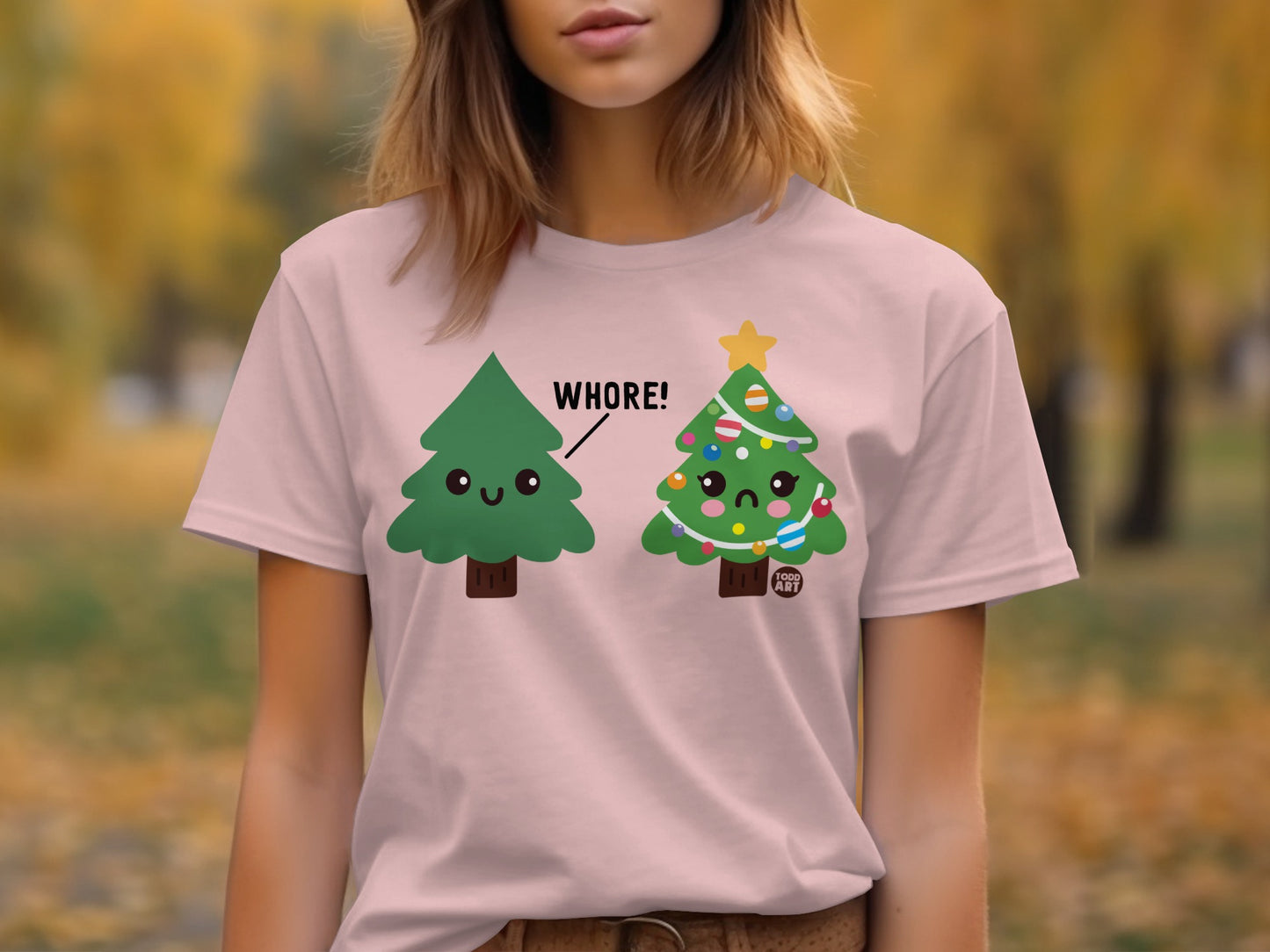 Funny Christmas Tree Graphic Women's T-Shirt product