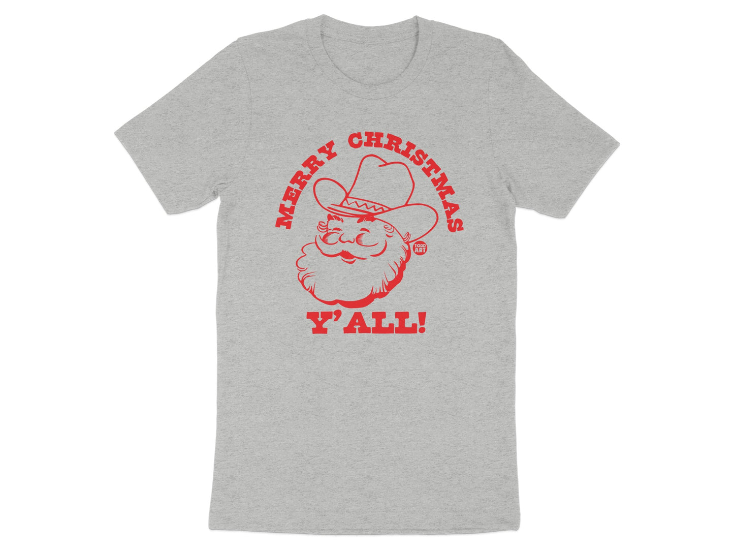 Merry Christmas Y'all Santa Claus Cowboy Graphic product type