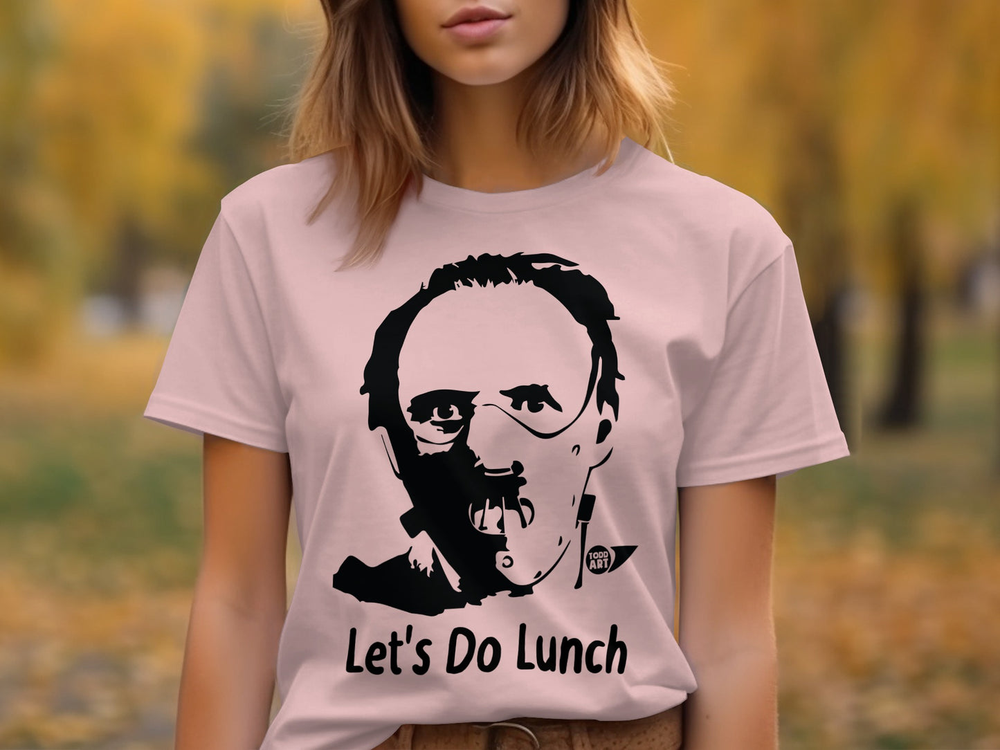 Funny Let's Do Lunch Graphic Halloween T-shirt