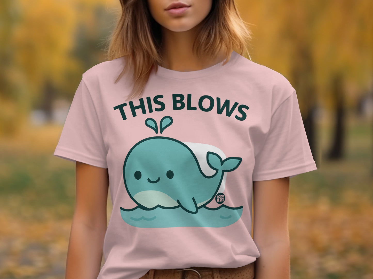 This Blows Cute Whale Graphic T-shirt