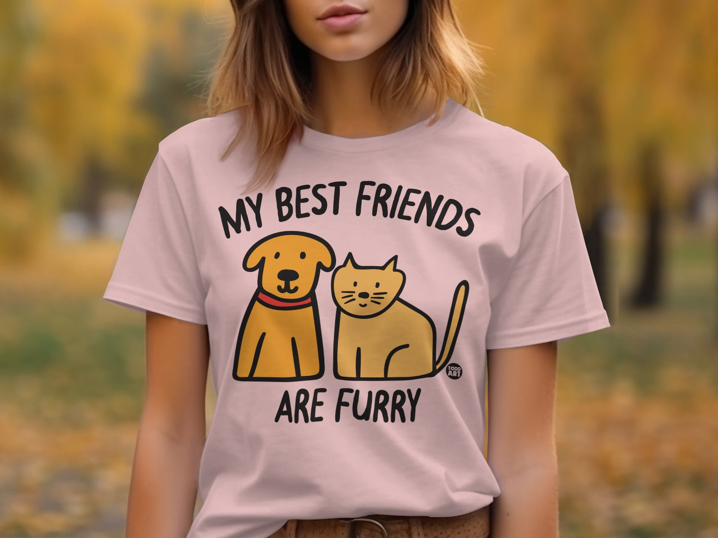 My Best Friends Are Furry Graphic T-Shirt product type