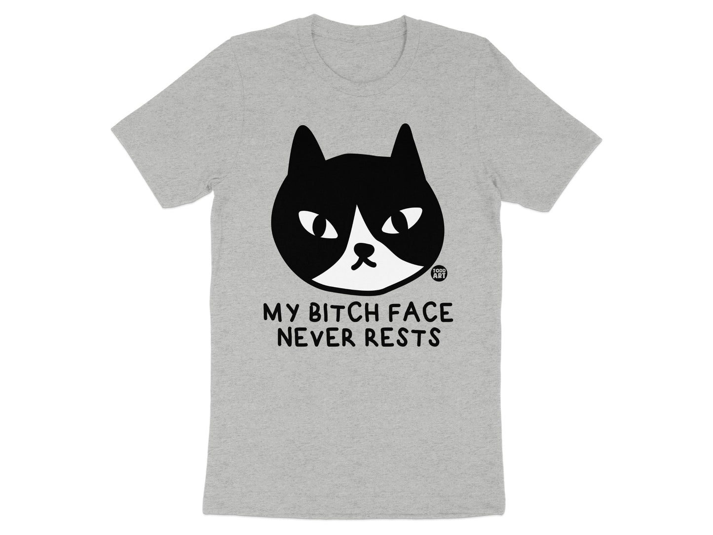 My Bitch Face Never Rests Graphic Cat T-shirt product