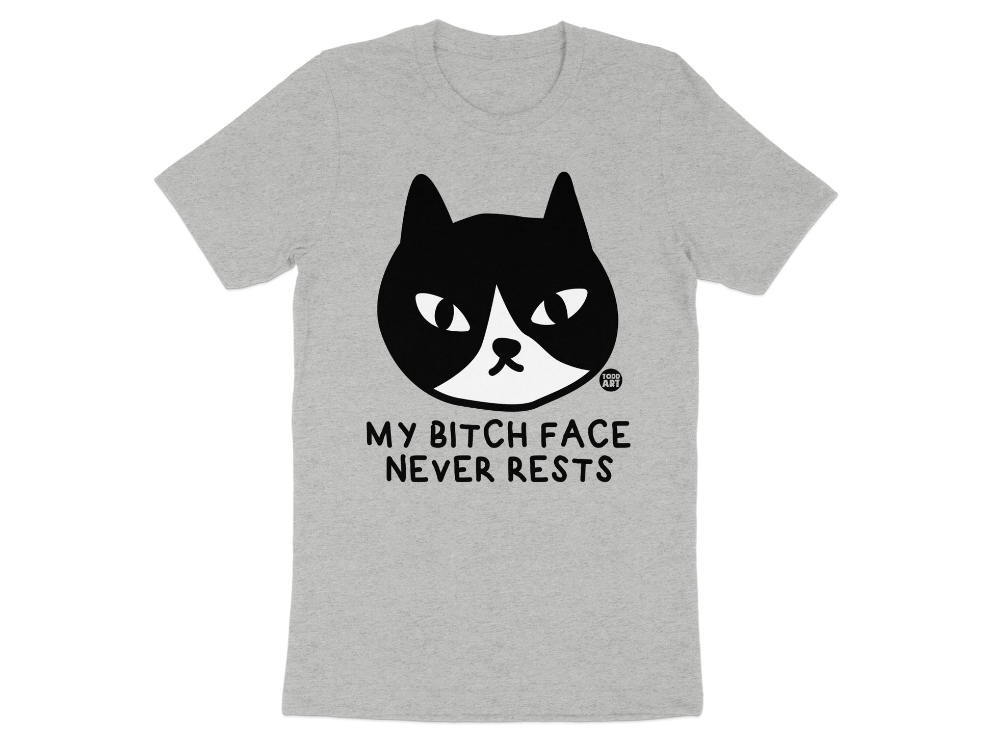 My Bitch Face Never Rests Graphic Cat T-shirt product