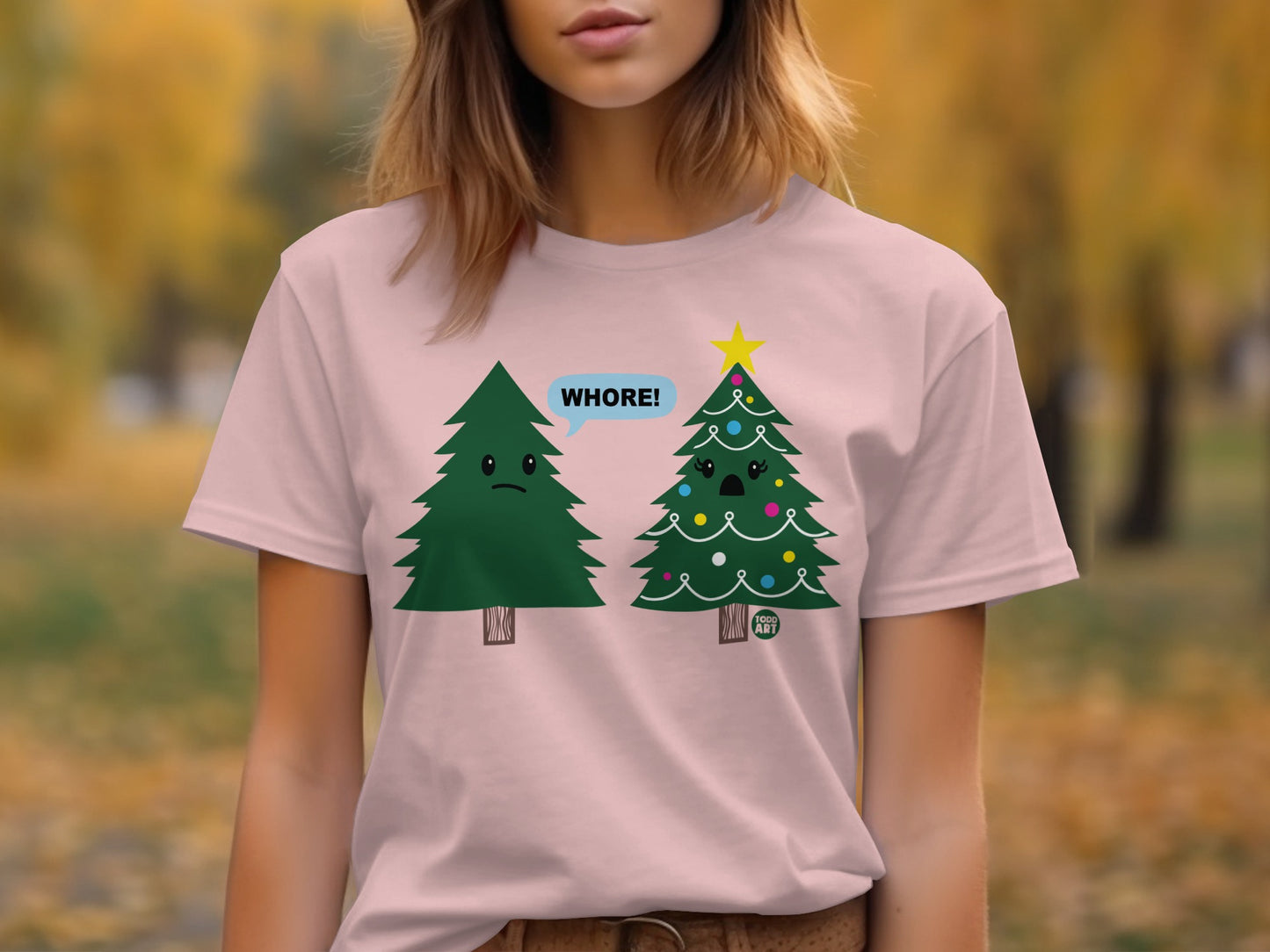 Funny Christmas Tree With Star T-shirt product type