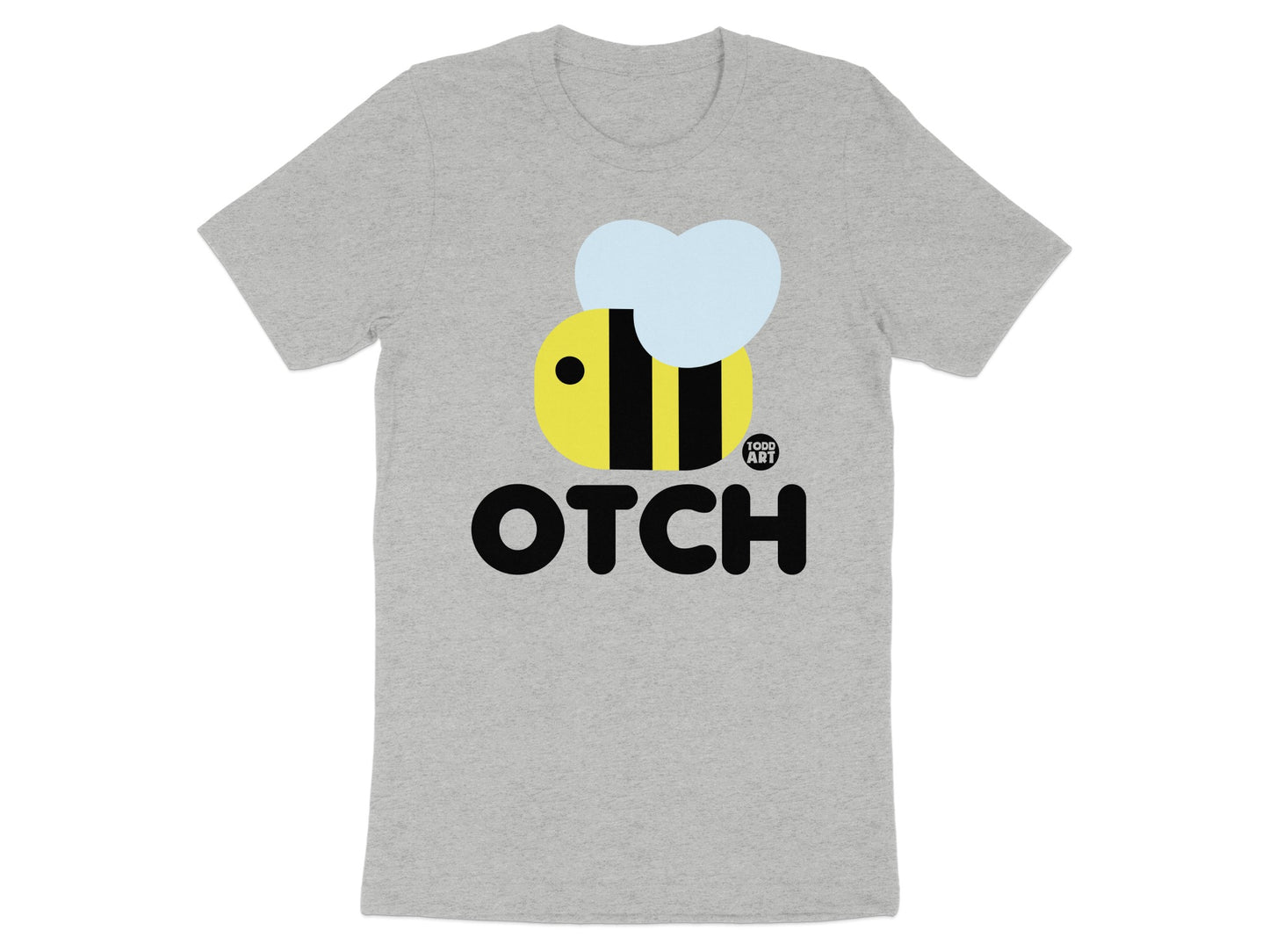 OTCH Bee Graphic Printed Ash Grey T-shirt product type