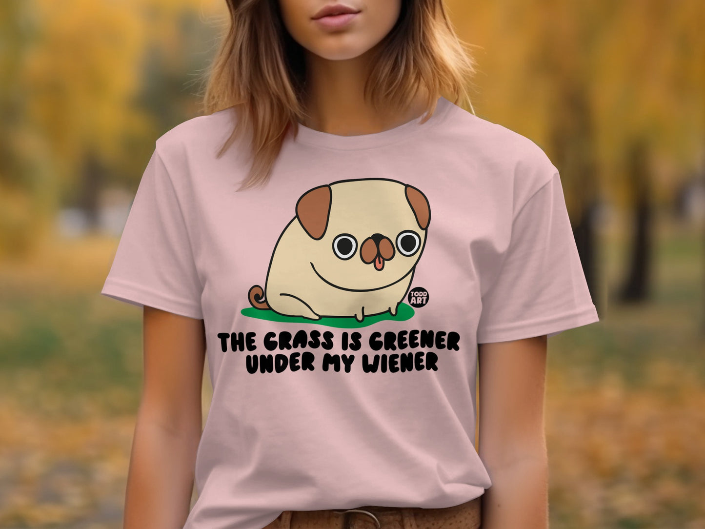 The Grass Is Greener Under My Wiener T-shirt product