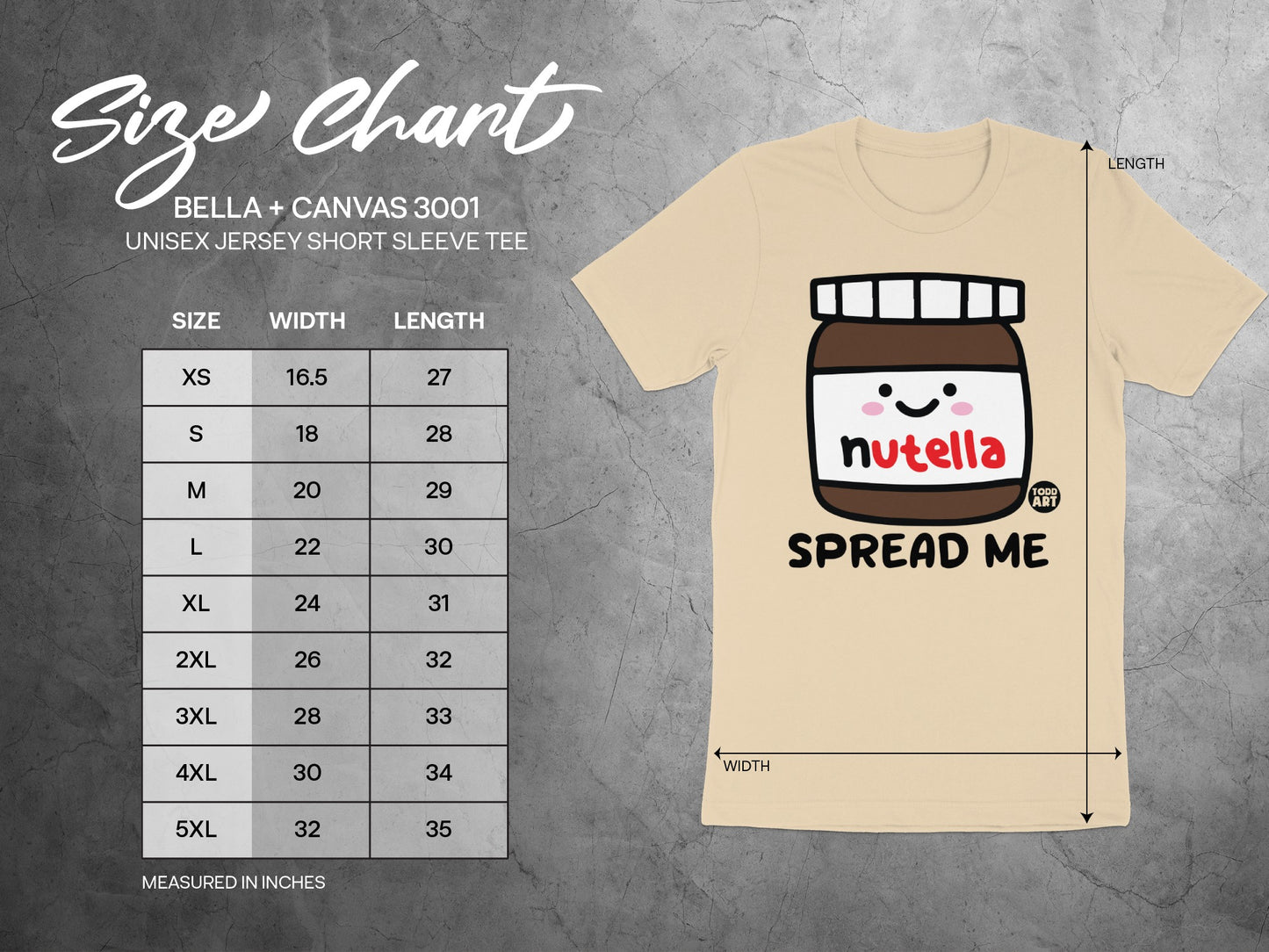 Cute Nutella Spread Me Short Sleeve Tee product