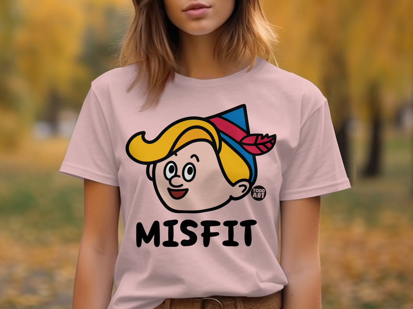 Misfit Artistic Character Graphic Tee Shirt product type
