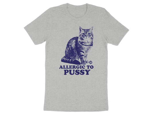 Allergic to Pussy Cat Graphic Tee Shirt product
