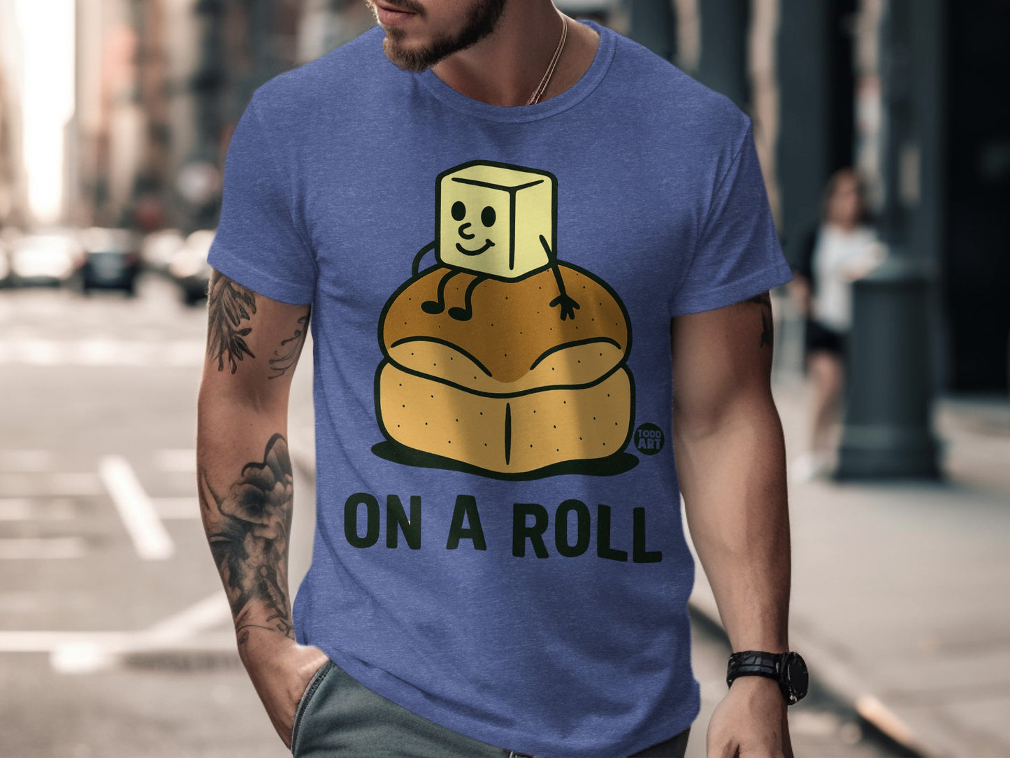 Cute Butter On A Roll Graphic T-Shirt product