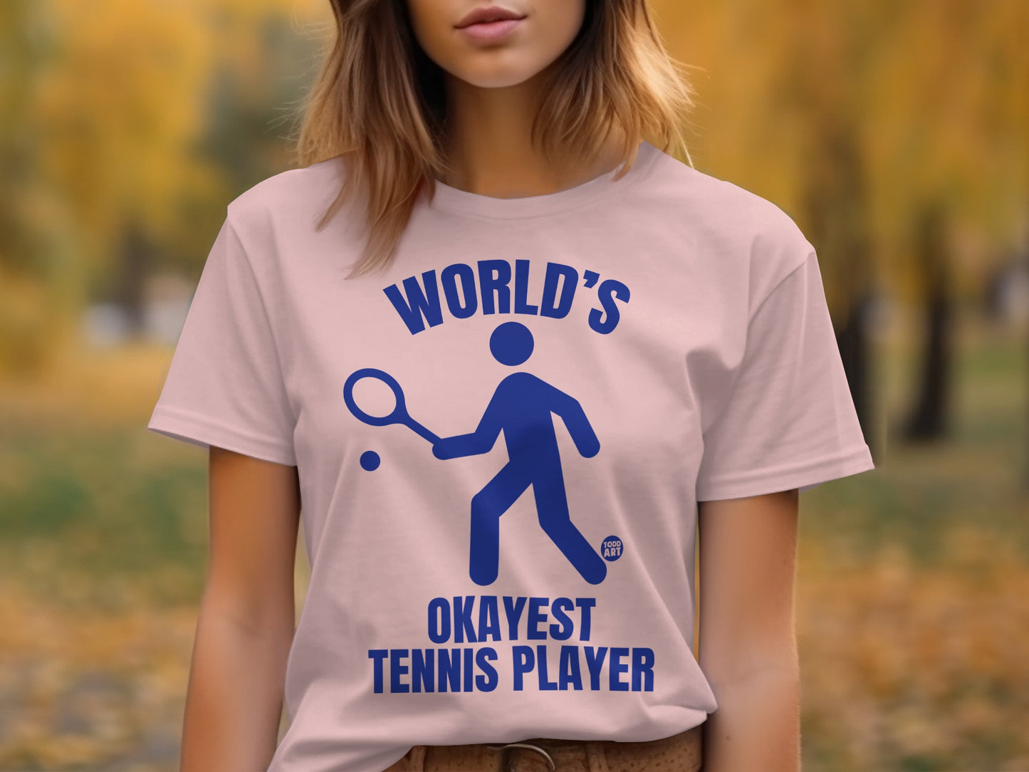 World's Okayest Tennis Player Graphic T-Shirt