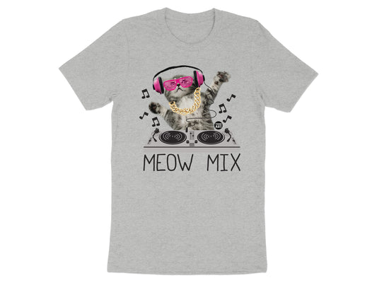 DJ Cat Wearing Headphones Cool Graphic T-Shirt product type