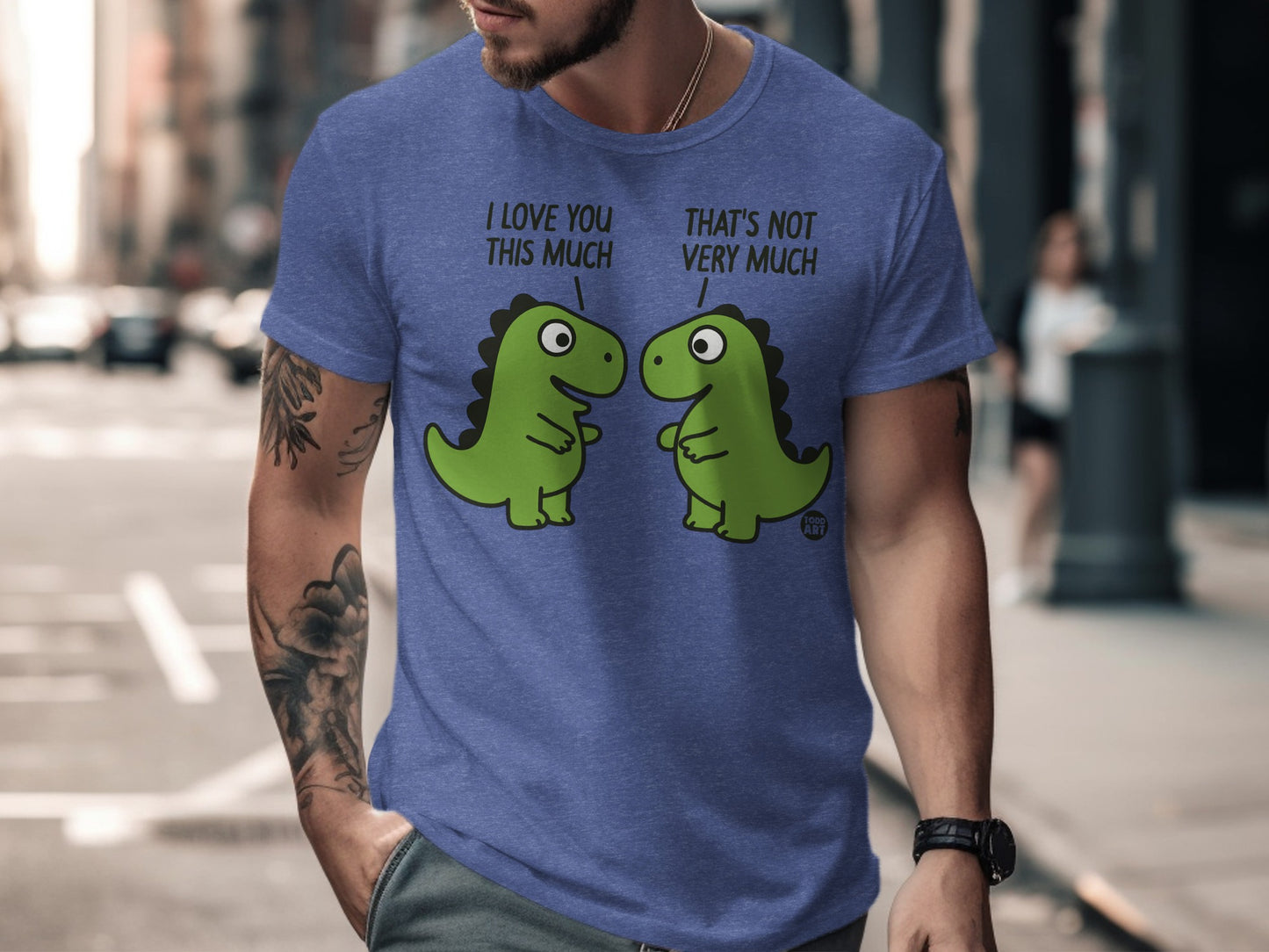 I Love You This Much Dinosaur Graphic T-Shirt