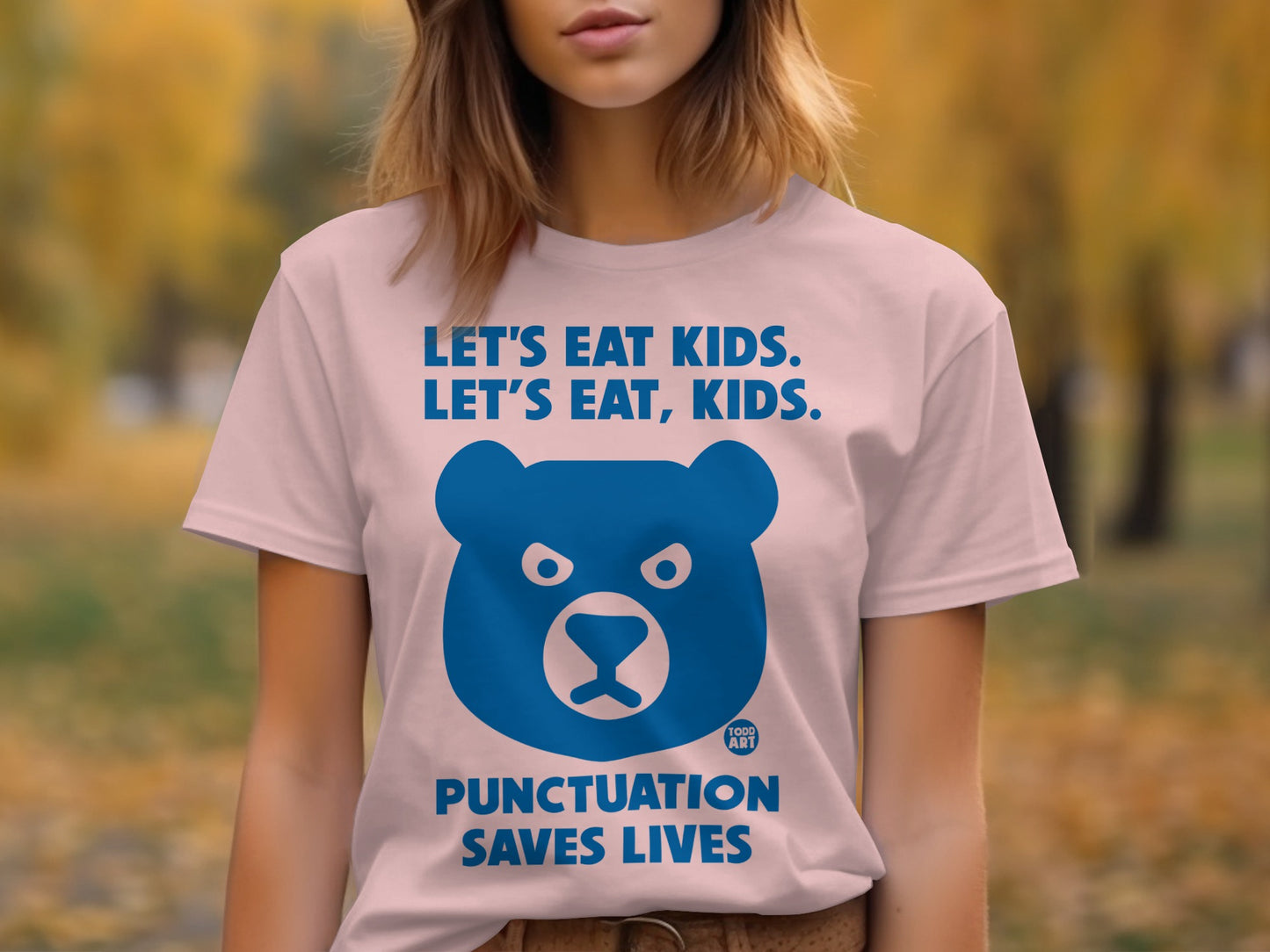 Funny Grammar Bear Punctuation Save Lives Shirt product