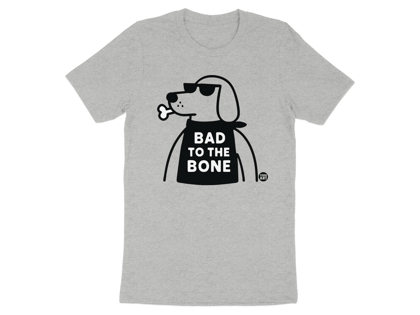 Bad To The Bone Cool Dog Graphic T-Shirt product type