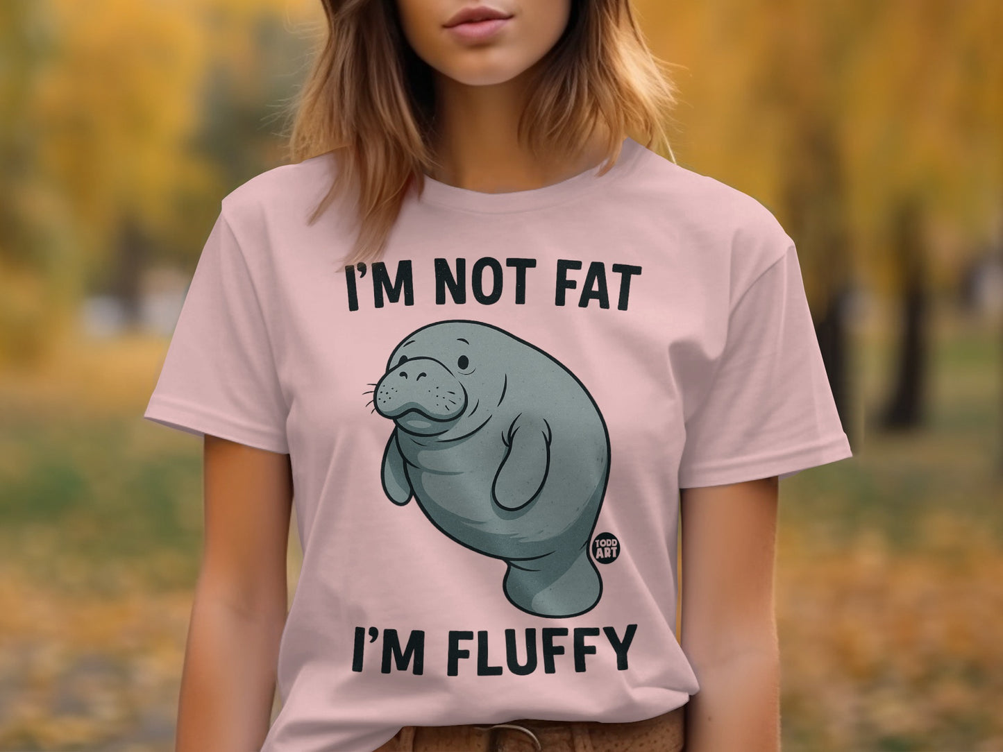 I'm Not Fat I'm Fluffy Manatee Graphic T-Shirt product