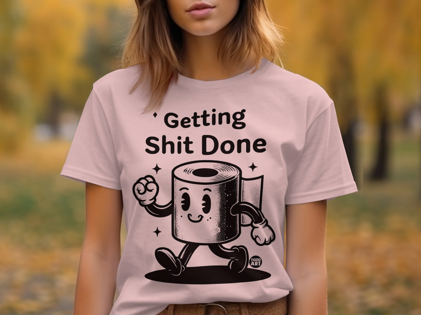 Getting Shit Done Retro Style Graphic T Shirt
