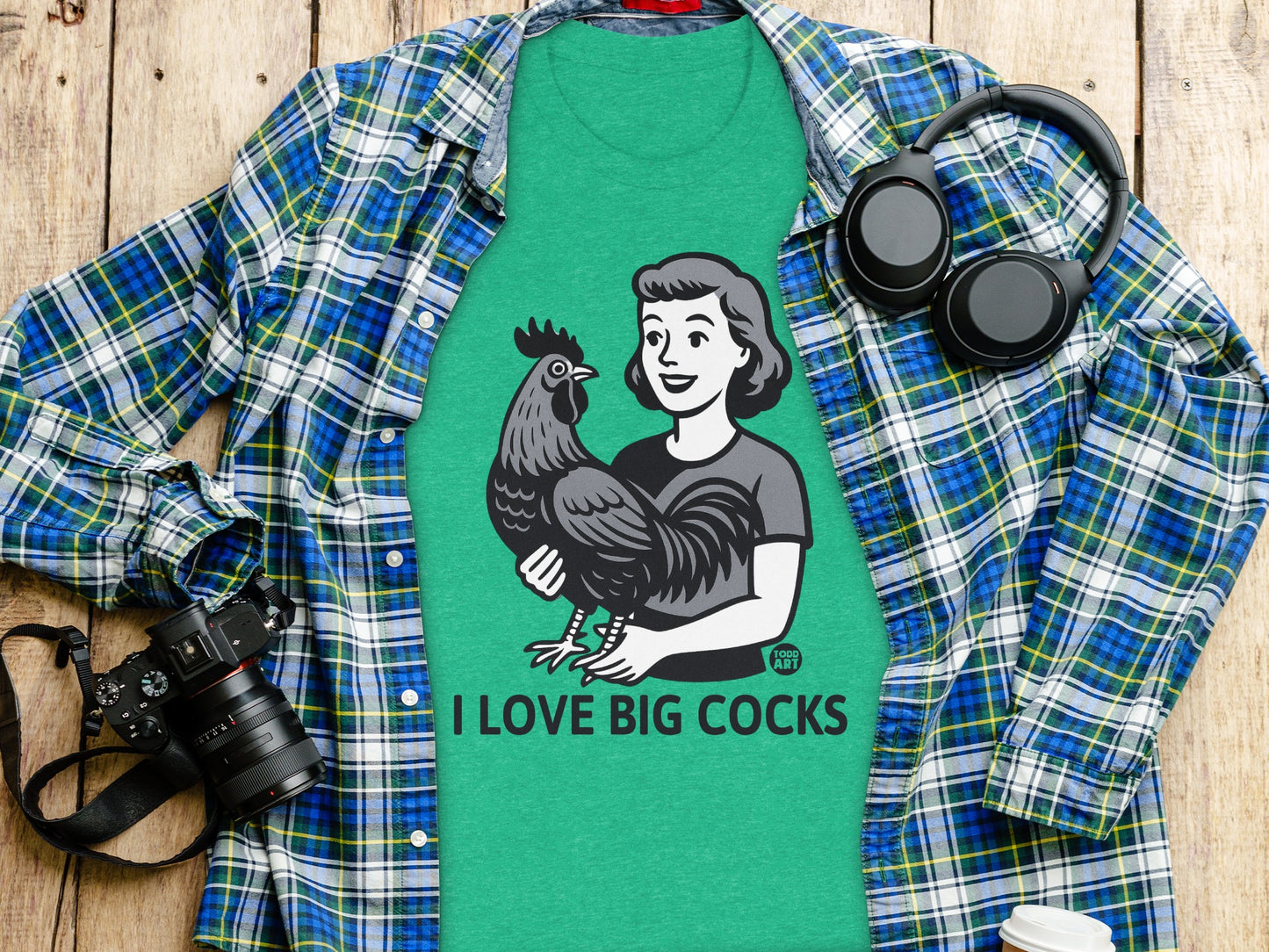 I Love Big Cocks Graphic Fun Statement Shirt product type