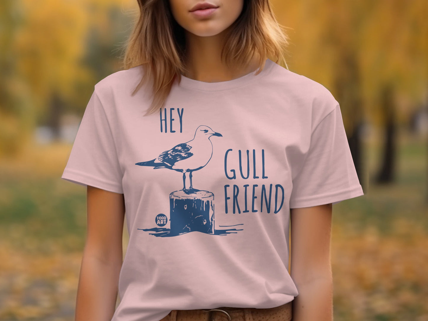 Hey Gull Friend Seagull Fun Graphic Tee product