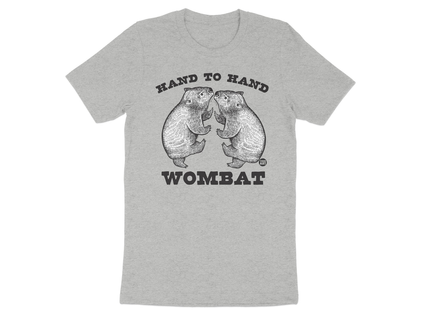 Hand to Hand Wombat Graphic Funny T-Shirt product type