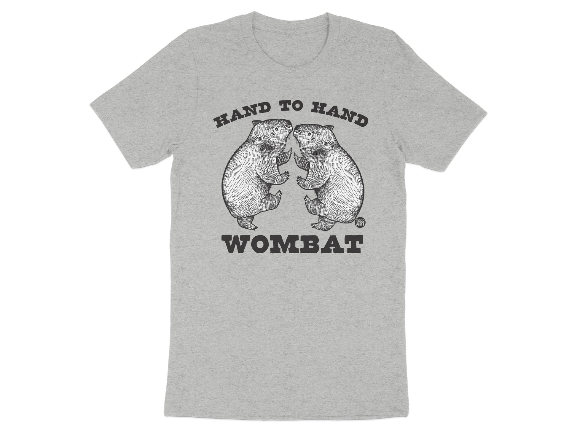 Hand to Hand Wombat Graphic Funny T-Shirt product type