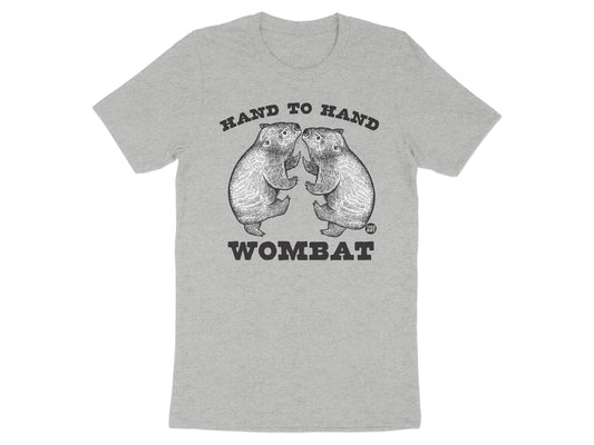 Hand to Hand Wombat Graphic Funny T-Shirt product type