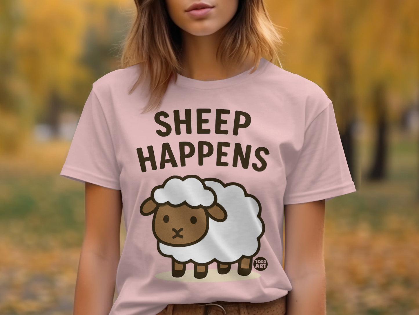 Funny Sheep Cartoon Graphic Women's Tee Shirt product