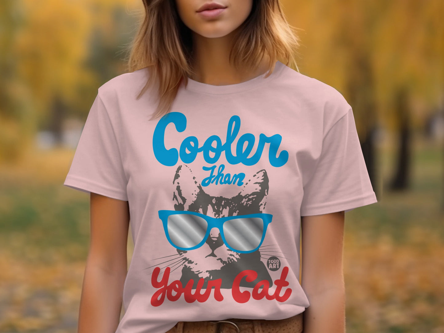 Cooler Than Your Cat Statement T-Shirt product type