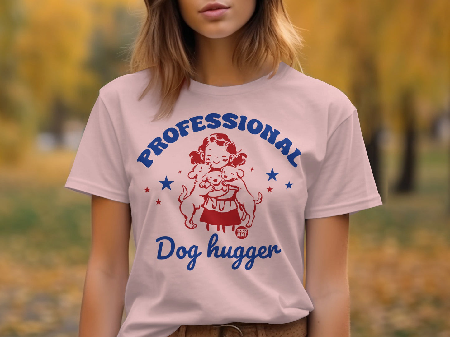 Professional Dog Hugger Graphic Women's T-Shirt Product