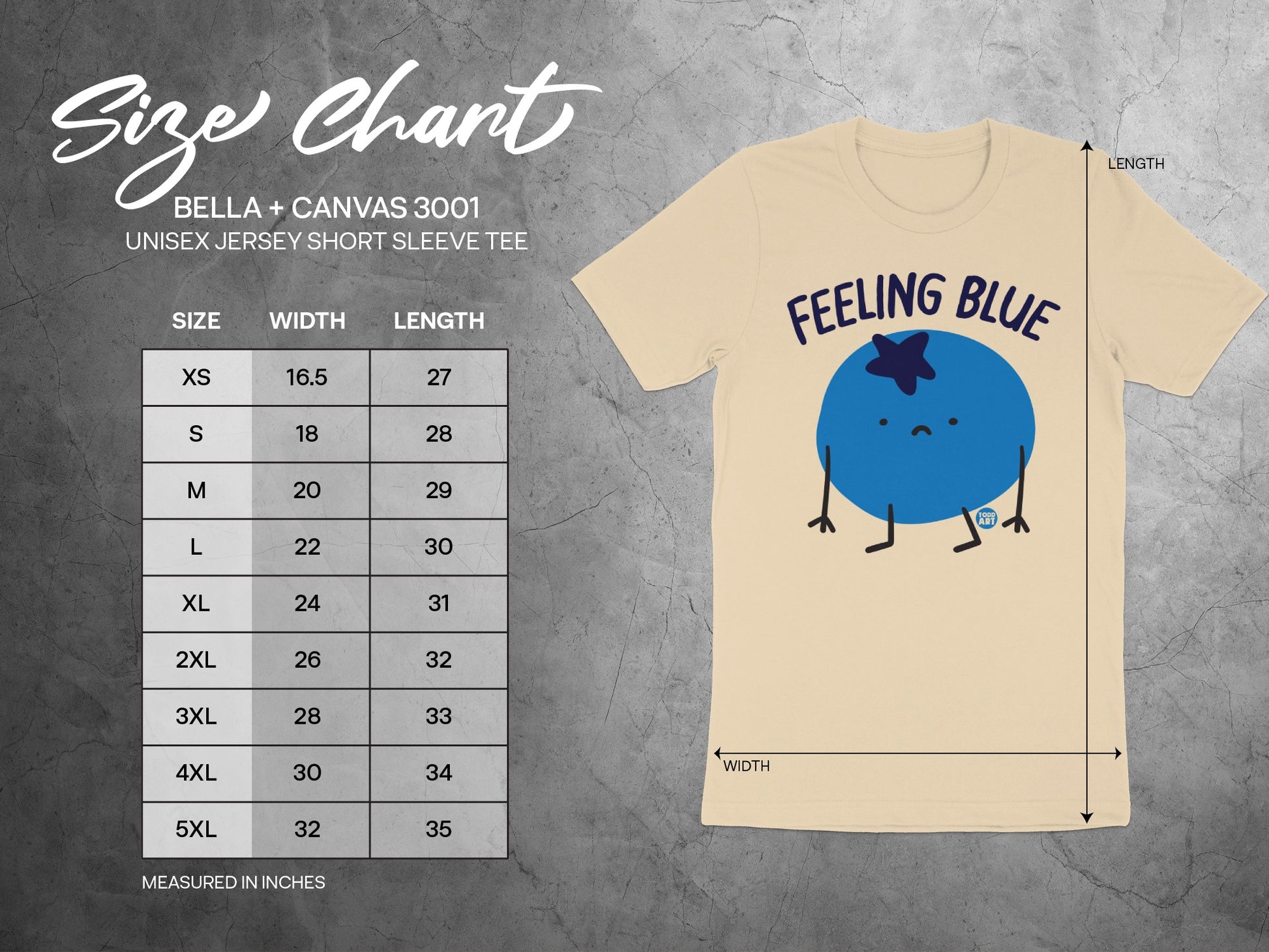 Feeling Blue Bella Canvas Jersey Tee product