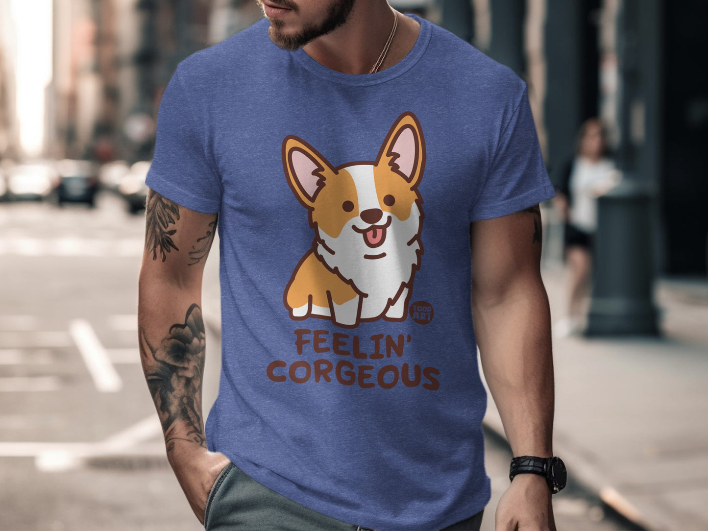 Feelin Coregeous Corgi Graphic Tee Shirt product