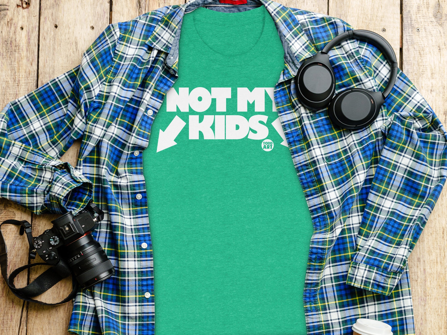 Not My Kids Graphic Tee for Casual Wear product type