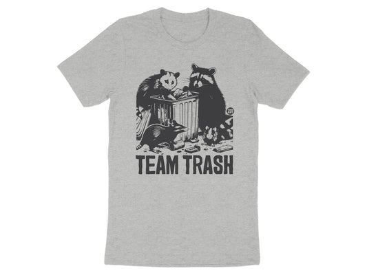 Team Trash Shirt with Adorable Animals Graphic