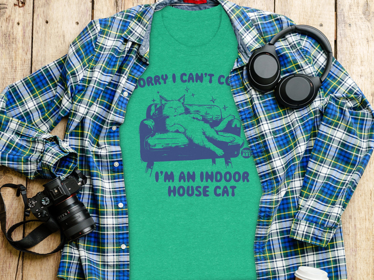 Indoor House Cat T-Shirt Funny Cat Lover product