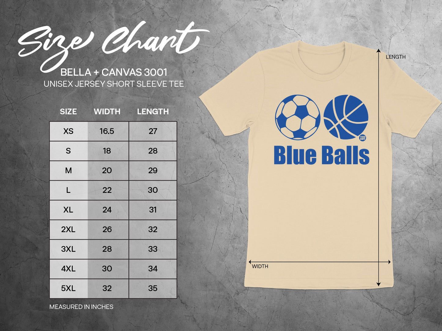 Funny Blue Balls Sports Design Unisex Short Sleeve Tee