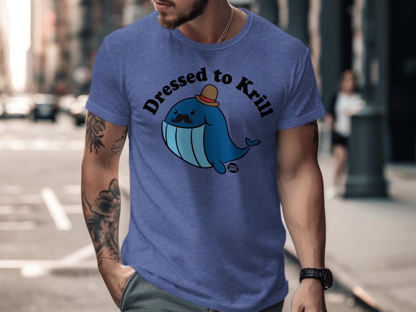 Blue Dressed to Krill Graphic T-Shirt for Sale