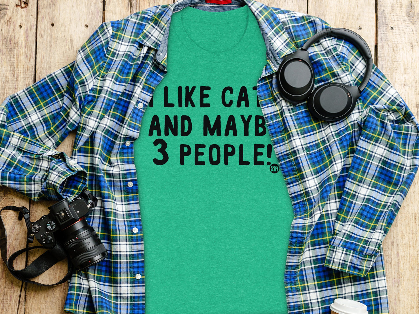 I Like Cats And Maybe 3 People T-shirt product type