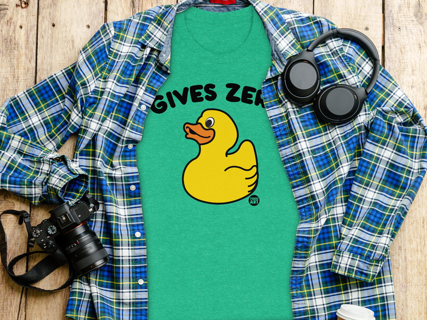 Gives Zero Duck Funny Statement Shirt product