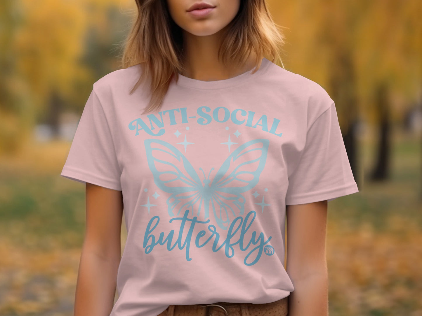 Anti-Social Butterfly Graphic Tee Shirt product type